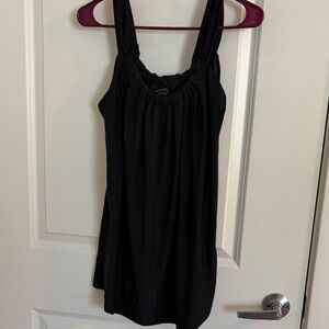 BCBGMaxAzria Elegant Black Ruched Blouse